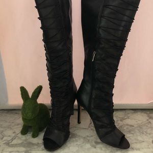 Vincent Camuto heeled boots open toe